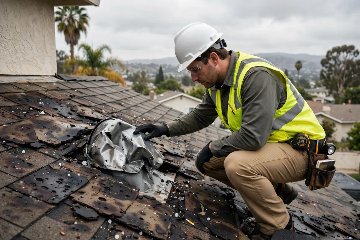 Hail Damage Roof Inspection: What Adjusters Look For — La Mirada, CA
