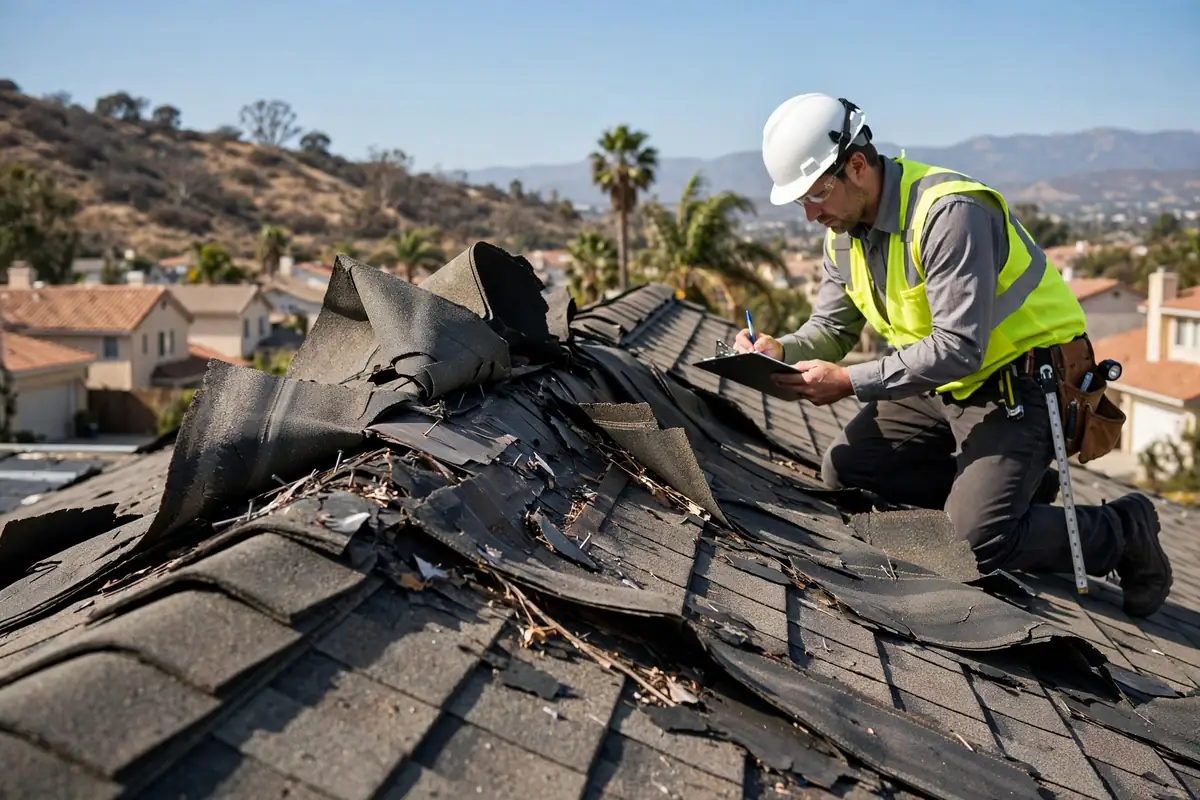 Wind Damage Roof Inspection: Reading What the Wind Wrote — La Mirada, CA