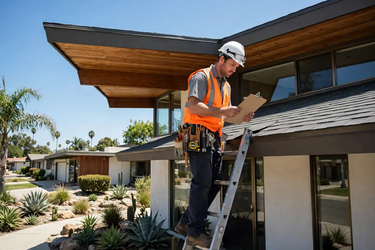 Annual Roof Maintenance Inspection in Granada Heights, La Mirada, CA