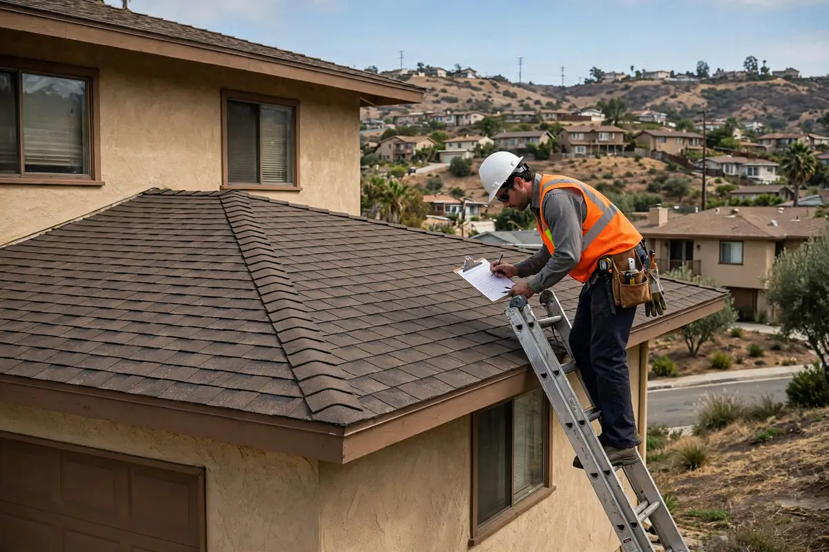 Annual Roof Maintenance Inspection in Knolls at Hillsborough, La Mirada, CA