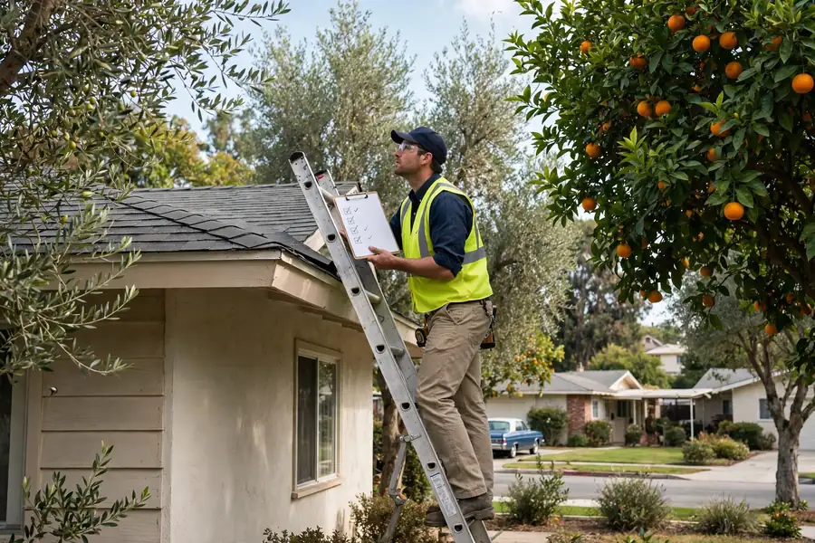 Annual Roof Maintenance Inspection in Ramhurst Drive, La Mirada, CA