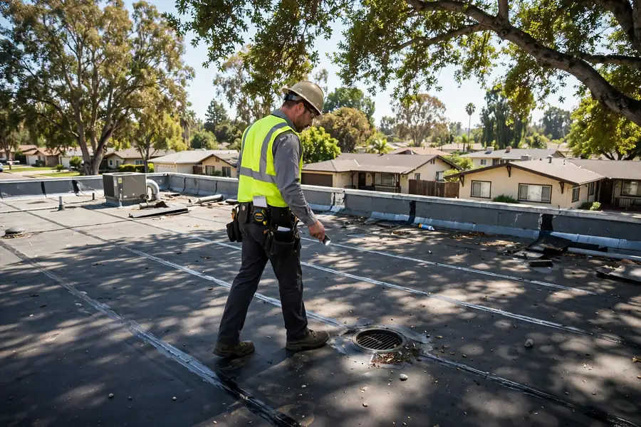 Commercial Roof Inspection in Bristol Terrace, La Mirada, CA