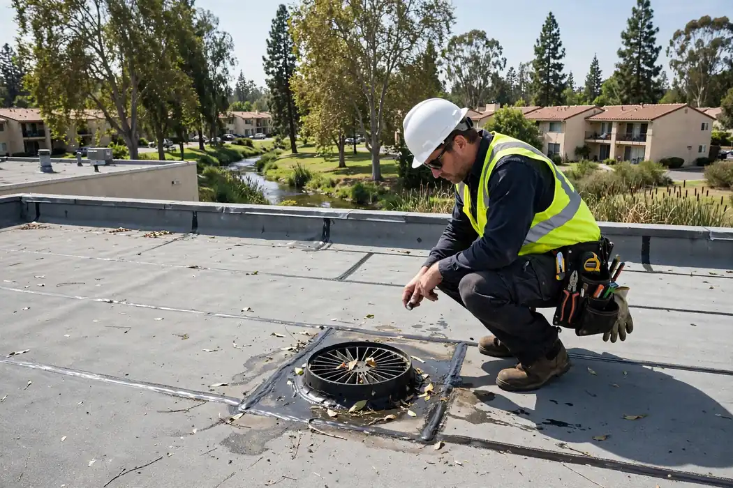Commercial Roof Inspection in Creek Park, La Mirada, CA