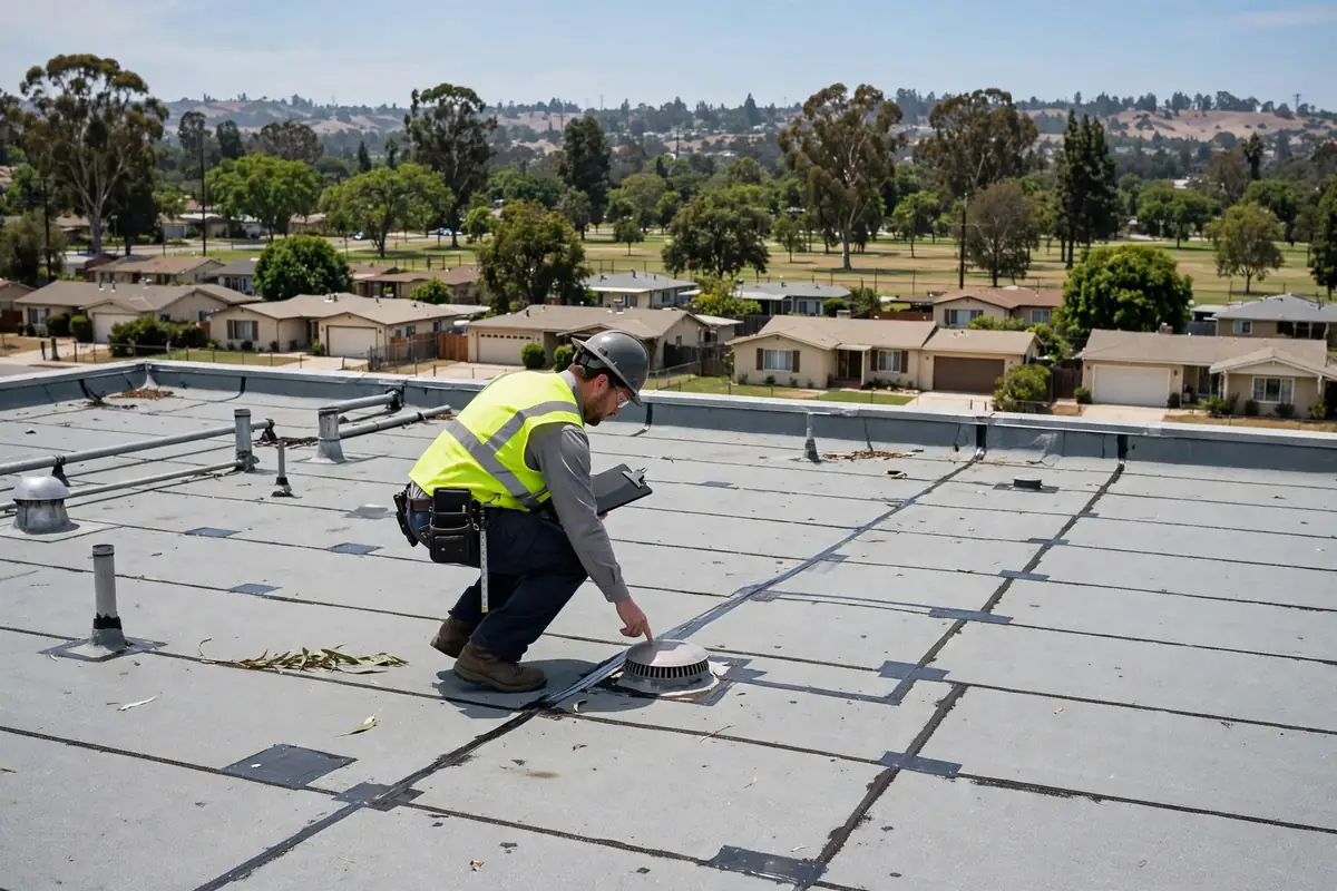 Commercial Roof Inspection in Green Hills Center, La Mirada, CA
