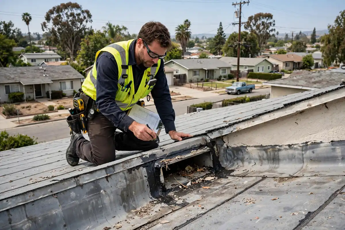 Flat Roof Inspection in Foster Park, La Mirada, CA