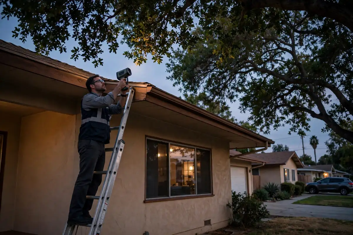 Infrared Moisture Roof Inspection in Bristol Terrace, La Mirada, CA