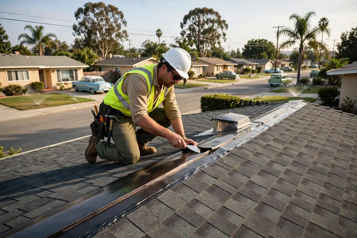 New Roof Installation Inspection in Breezewood Village, La Mirada, CA
