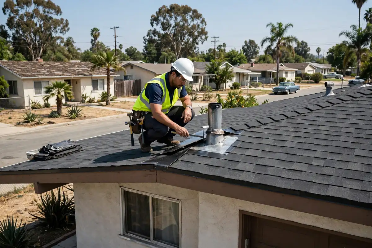 New Roof Installation Inspection in Foster Park, La Mirada, CA