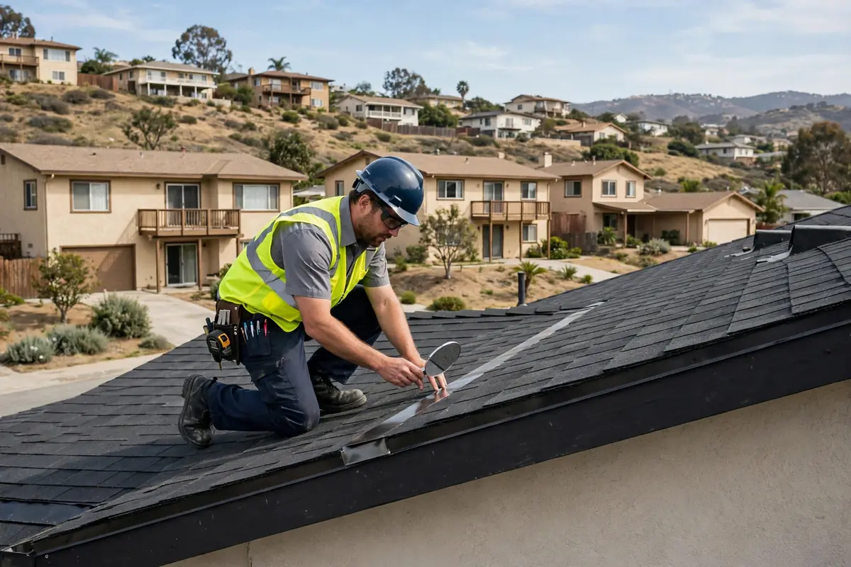 New Roof Installation Inspection in Knolls at Hillsborough, La Mirada, CA