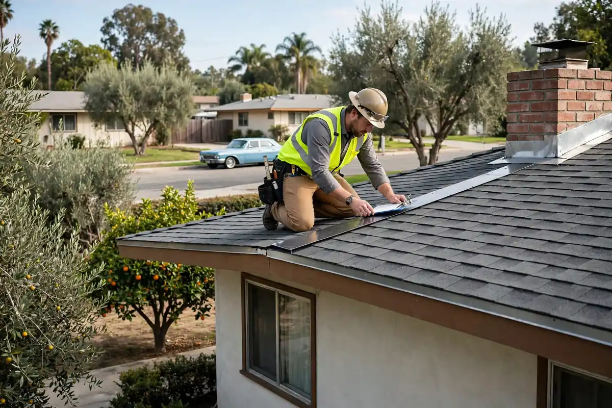 New Roof Installation Inspection in Ramhurst Drive, La Mirada, CA