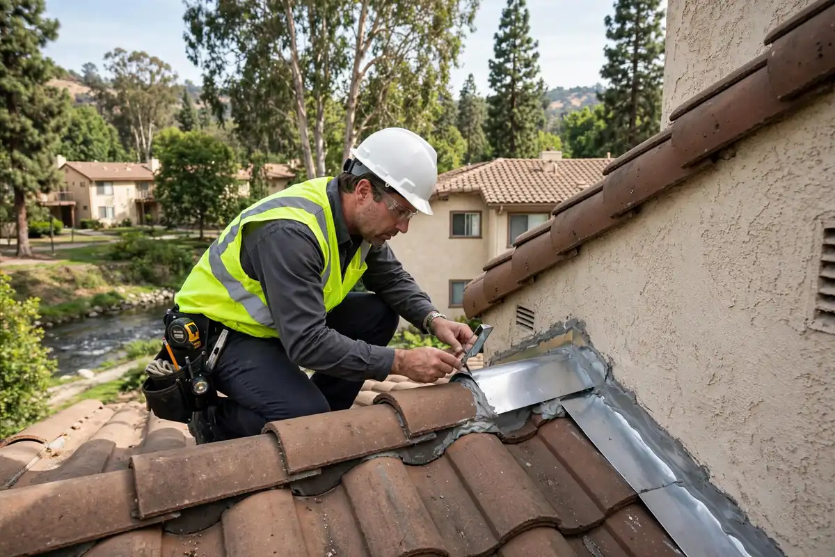 Post-Repair Roof Inspection in Creek Park, La Mirada, CA