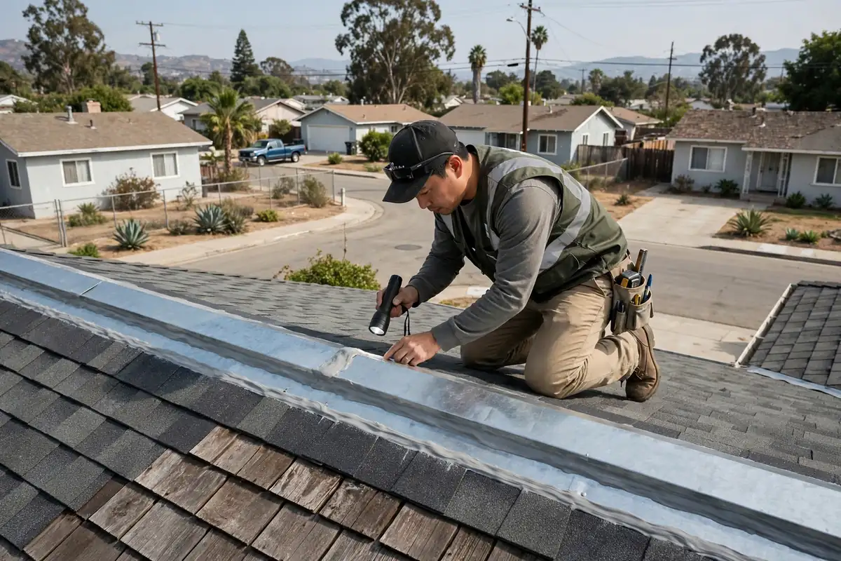 Post-Repair Roof Inspection in Foster Park, La Mirada, CA