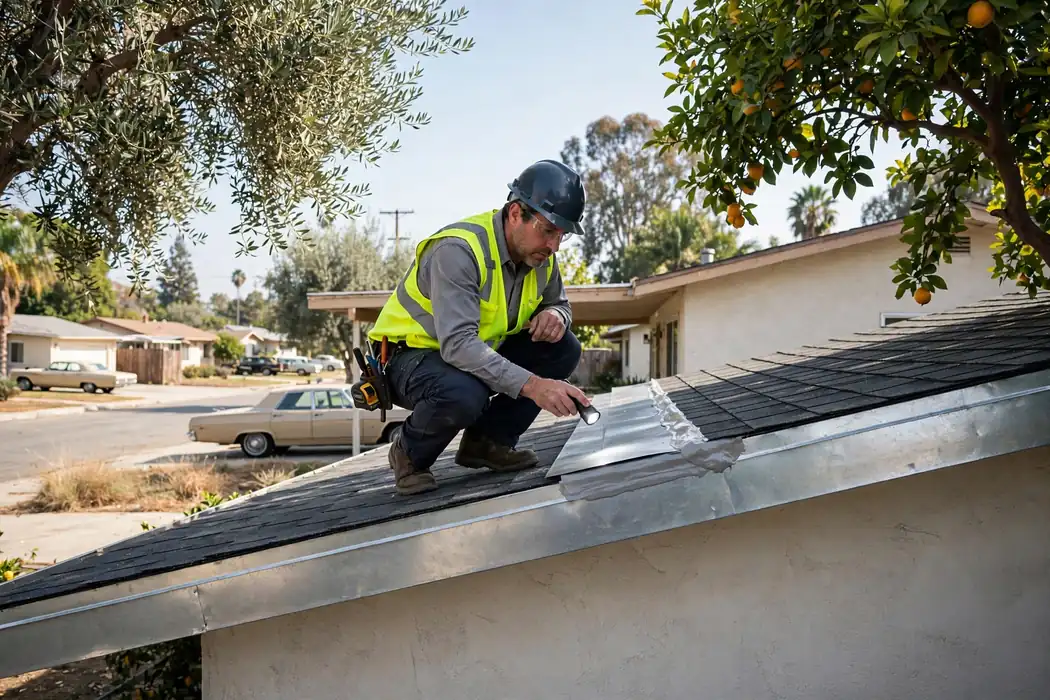 Post-Repair Roof Inspection in Ramhurst Drive, La Mirada, CA