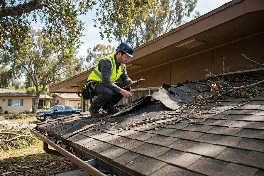 Storm Damage Roof Inspection in Bristol Terrace, La Mirada, CA
