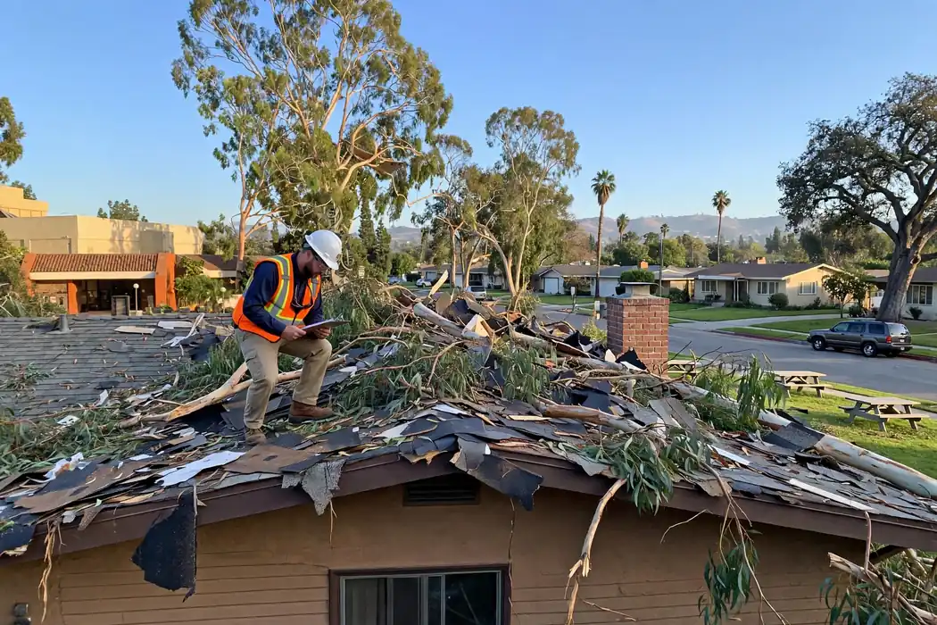 Storm Damage Roof Inspection in La Mirada Landmark, La Mirada, CA